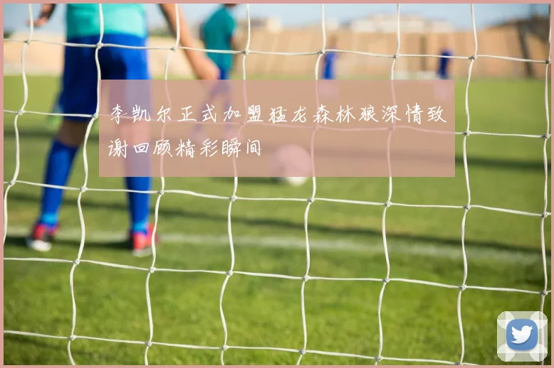 李凯尔正式加盟猛龙森林狼深情致谢回顾精彩瞬间